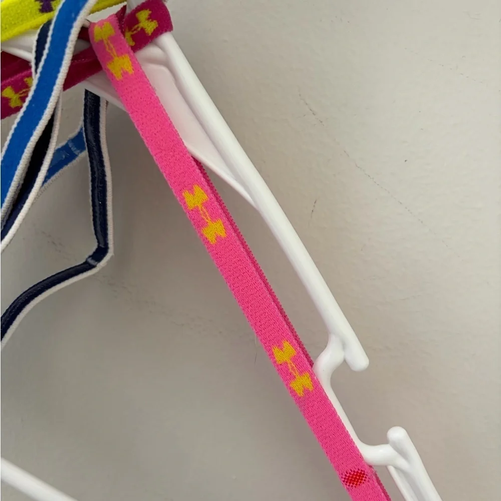 Under Armour Vibrant Multi-Color Headbands 7 inch athletic elastic